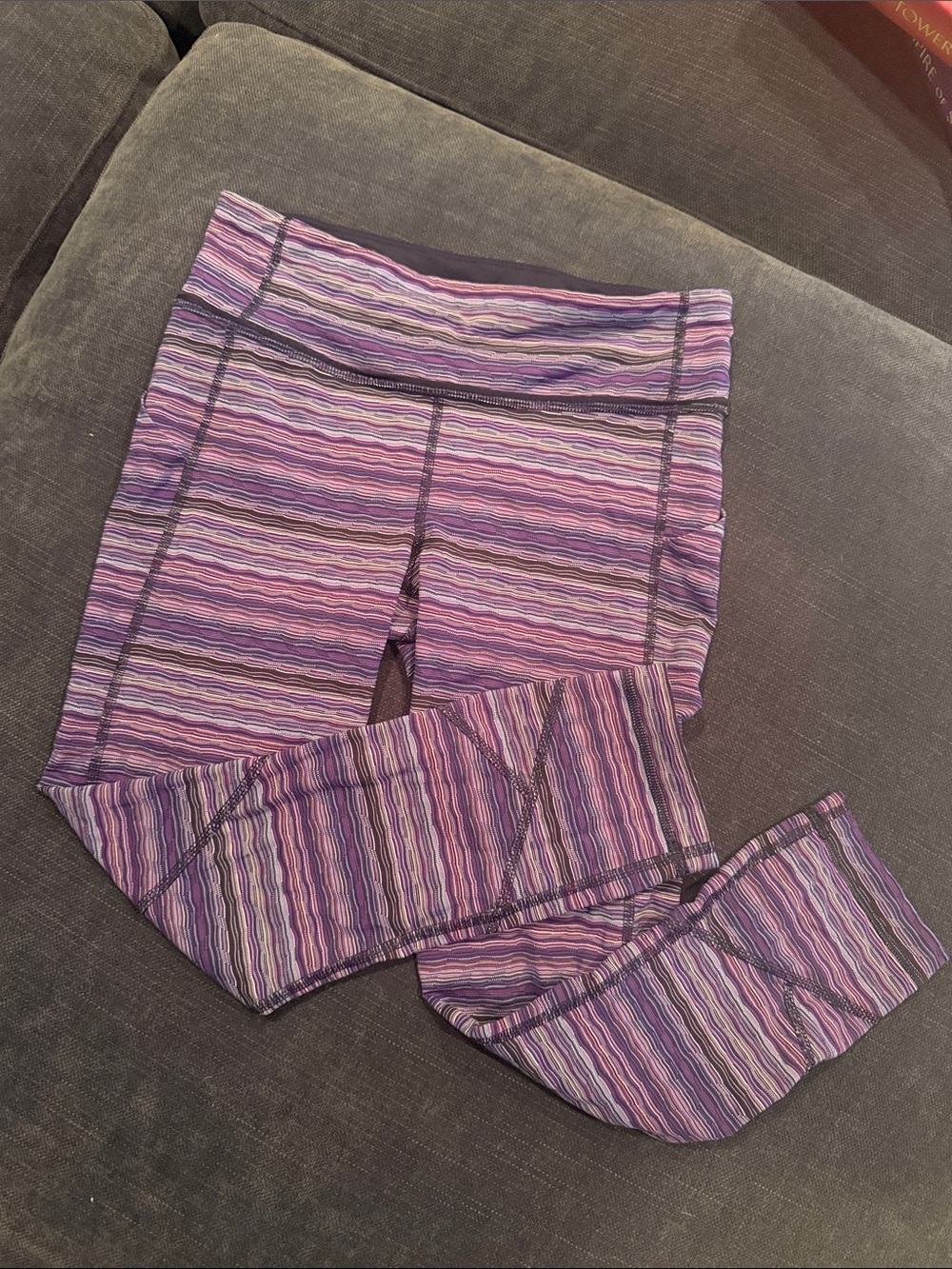 lululemon athletica Purple Striped Women’s Leggings